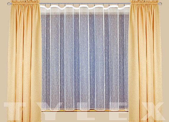 Záclona B 3514 Záclona plet.C polok.PESh TYLEX PRACTIC B351401_1600_0000_1000