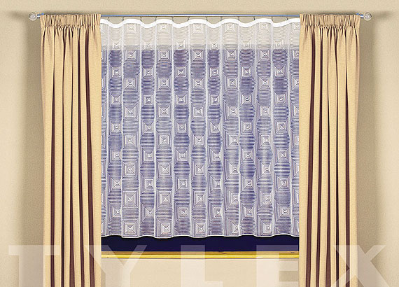 Záclona B 3675 Záclona plet. C polok. PESh TYLEX CLASSI B367501_1500_0000_1000