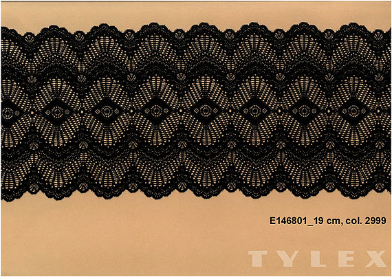 Krajka Tylex E 1468 Krajka plet. el.SP  PAD E146801_0000_0190_2999SX