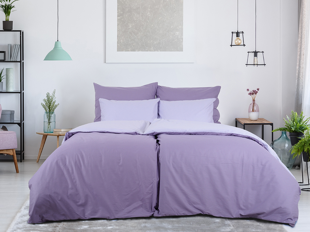 Povlečení Double face - Kobalt/Nebeská