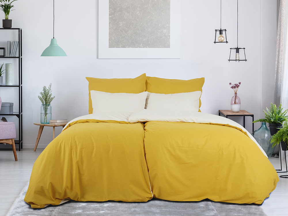 Povlečení Double face - Kobalt/Nebeská